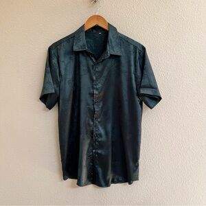 Satin Button Down Shirt